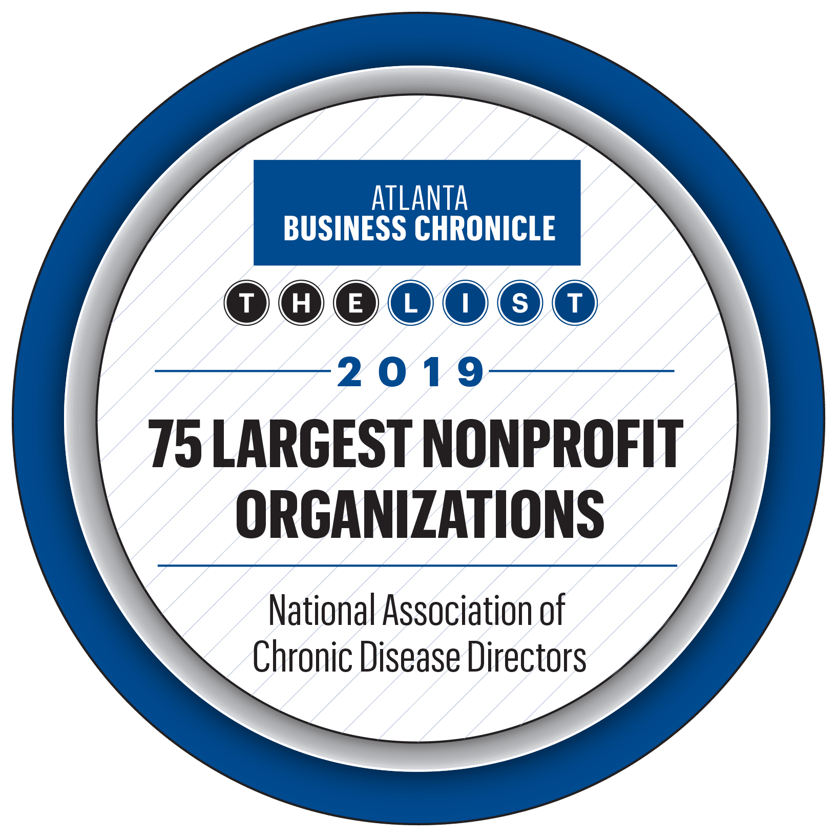 ACBJ-_2400590_BUTTON_FINAL The Atlanta Business Chronicle 2019 list of the 75 Largest Nonprofit Organizations award