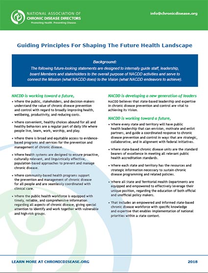 An image of NACDD's guiding principles