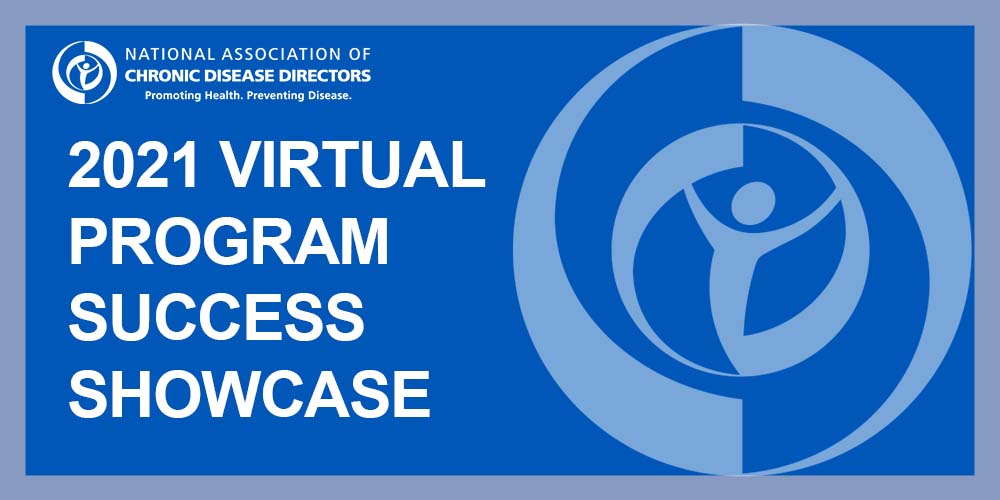 Blue graphic with "2021 Virtual Program Success Showcase" on it with NACDD's logo in light blue