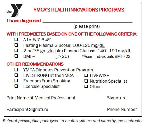 Referral Systems for Diabetes Prevention