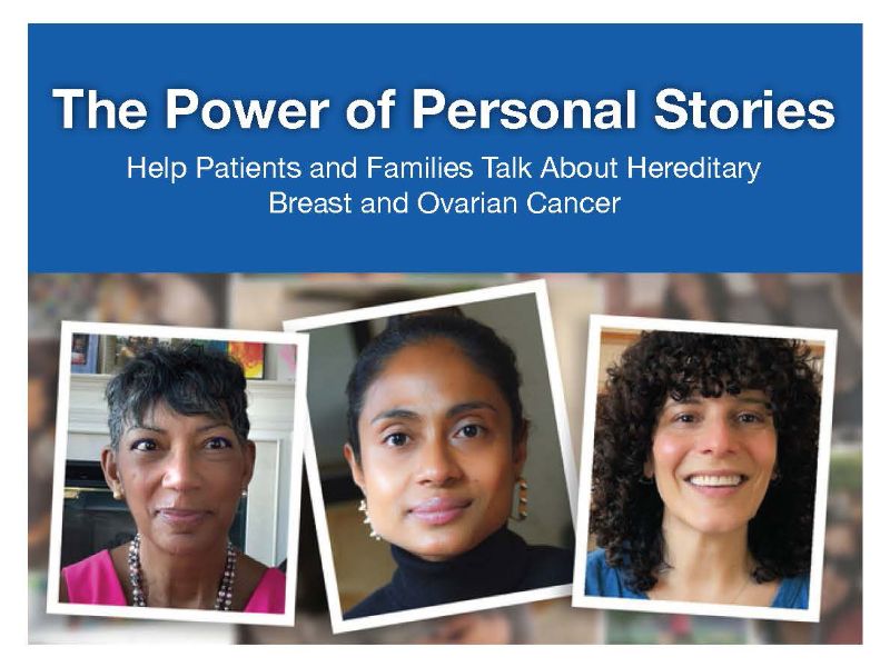 Image of three women with hereditary cancer.