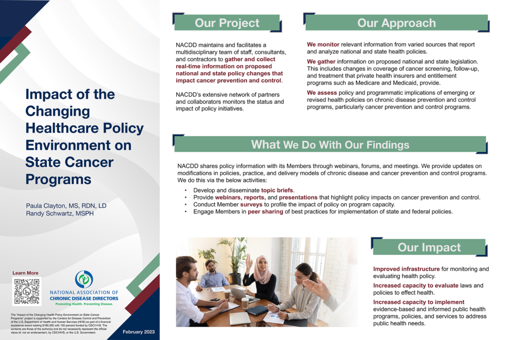 Showcase 2023 poster Impact of the Changing Healthcare Policy Environment on State Cancer Programs