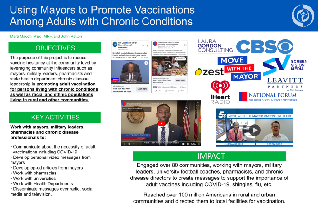 Using Mayors to Promote Vaccinations Among Adults with Chronic Conditions