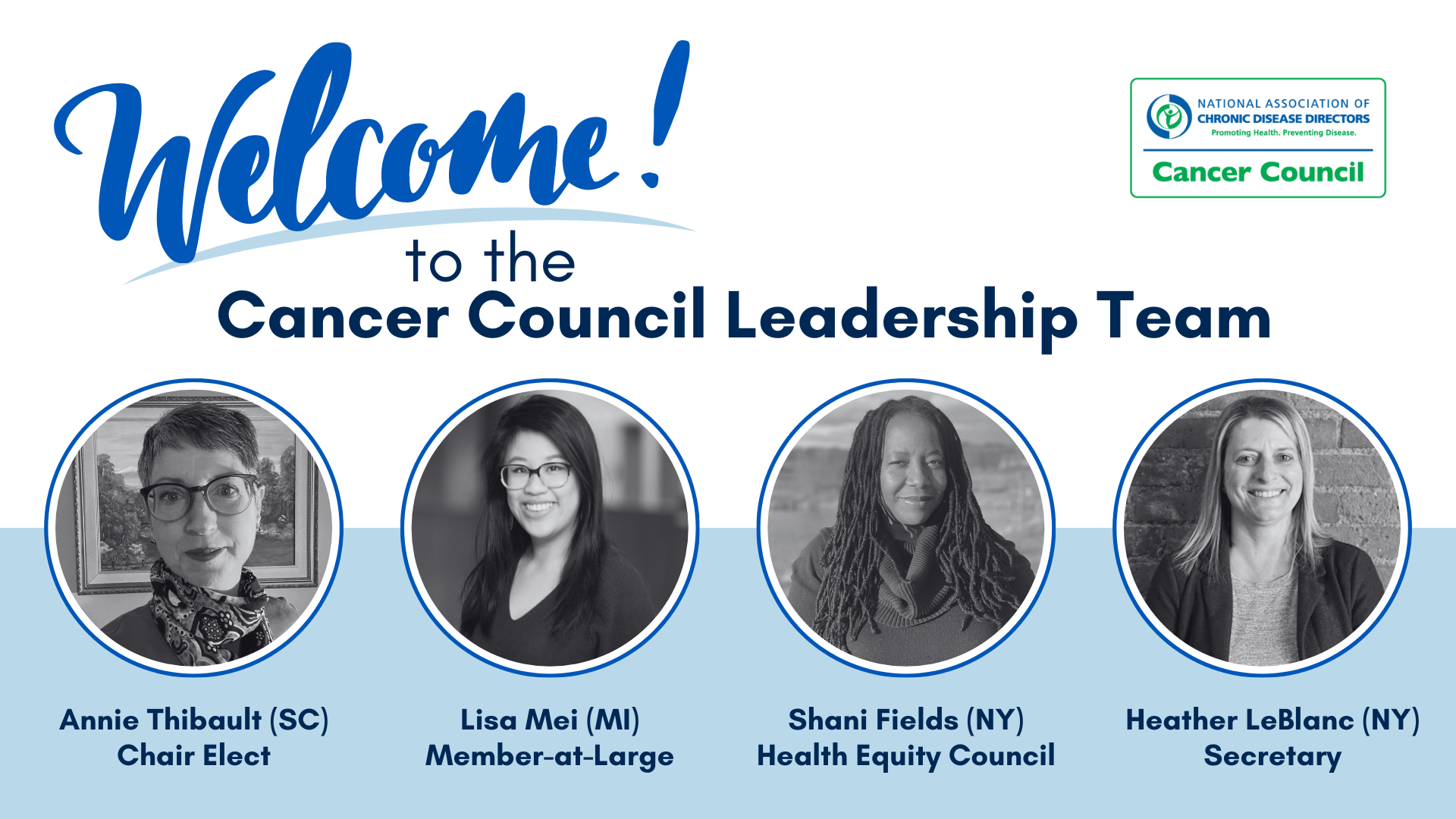 Welcome New Cancer Council Leaders - National Association Of Chronic ...