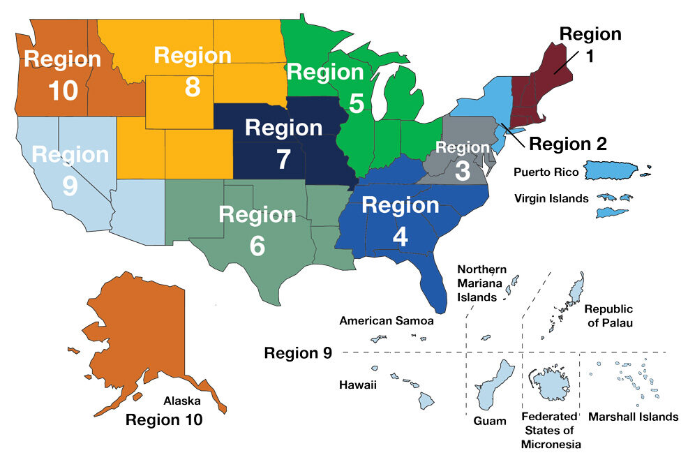 NACDD Regional Reps Map