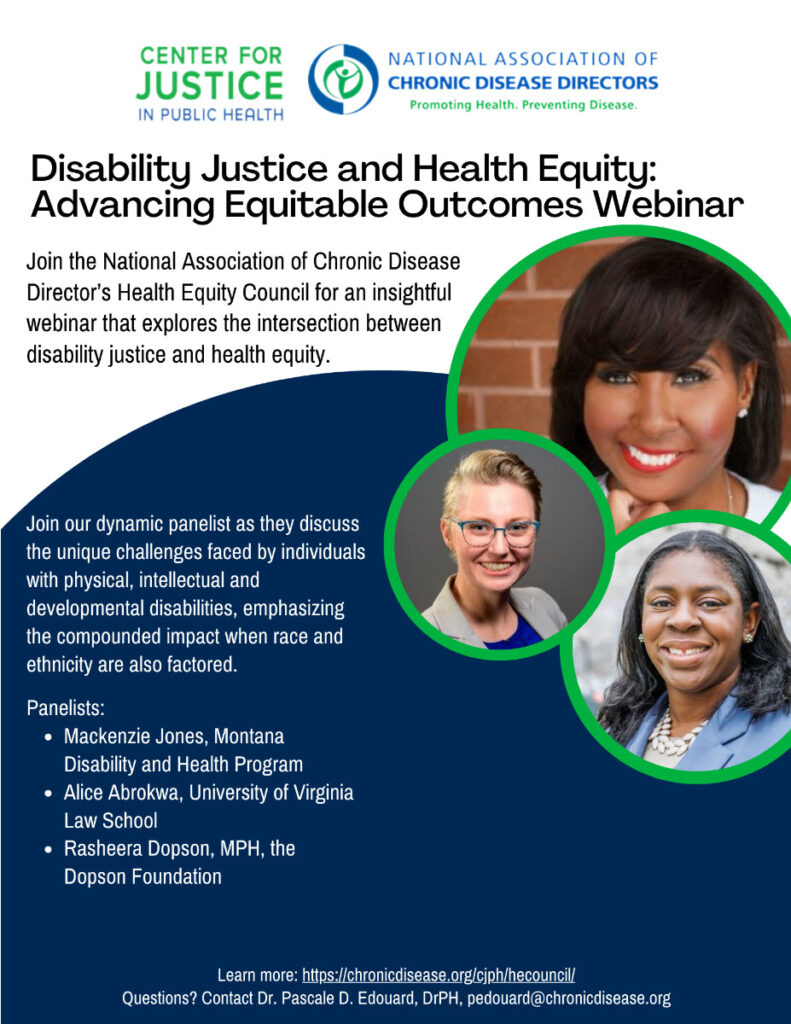 Disability, Justice and Health Equity, Advancing Equitable Outcomes