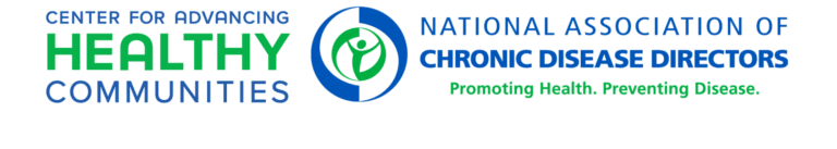 The Center for Advancing Healthy Communities and National Association of Chronic Disease Directors logo.