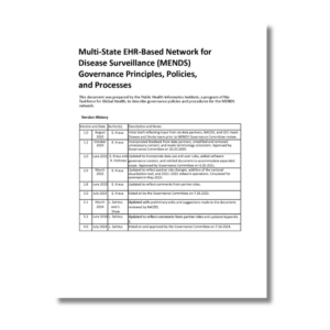 Thumbnail image of first page in the MENDS Governance document.