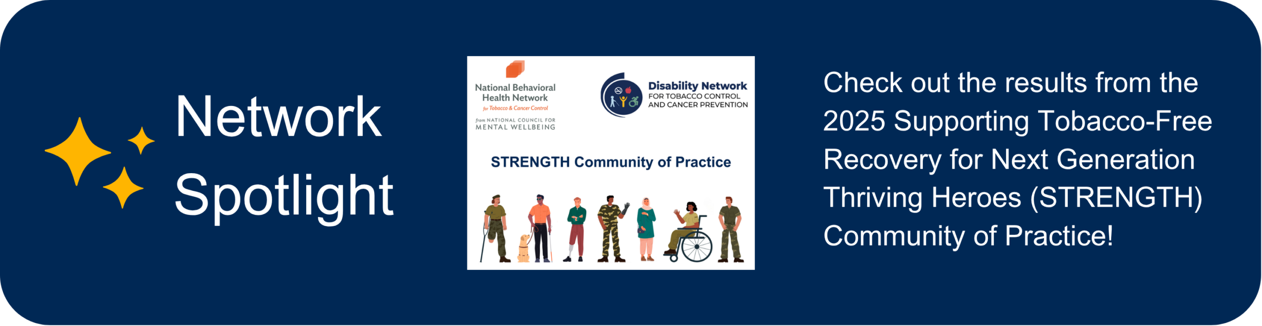 national behavioral health network for tobacco and cancer control Disability Network for Tobacco Control and Cancer Prevention