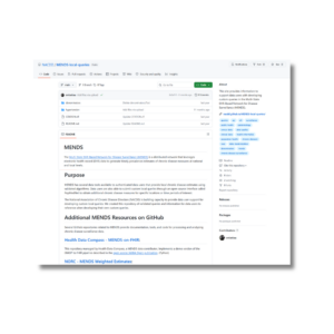 Screenshot of GitHub webpage.
