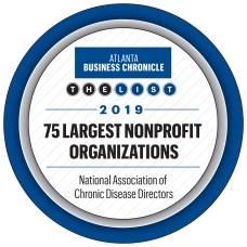The Atlanta Business Chronicle 2019 list of the 75 Largest Nonprofit Organizations award